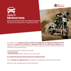 MOBILITÉ / Motocross – Mesures temporaires de stationnement