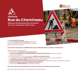 TRAVAUX / Rue du Chemineau