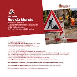 TRAVAUX / Rue du Marais
